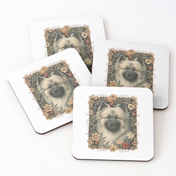 Item preview, Eurasier Dog Vintage Botanical Floral Portrait designed and sold by AntiqueImages.