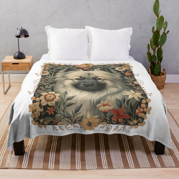 Item preview, Eurasier Dog Vintage Botanical Floral Portrait designed and sold by AntiqueImages.