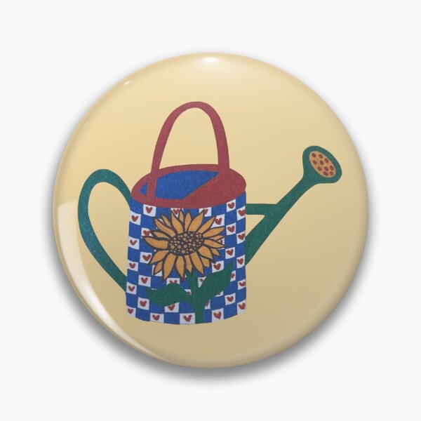 Item preview, Gardening Illustration Watering Can Sunflower designed and sold by veggiecollages.