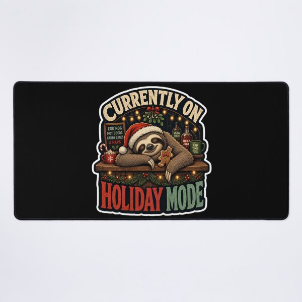 Item preview, Currently On Holiday Mode Sleepy Sloth Christmas designed and sold by Design Vibras.