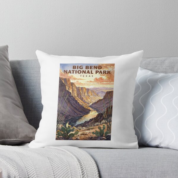 Item preview, Big Bend National Park Texas Vintage Watercolor Travel designed and sold by Teelogic.
