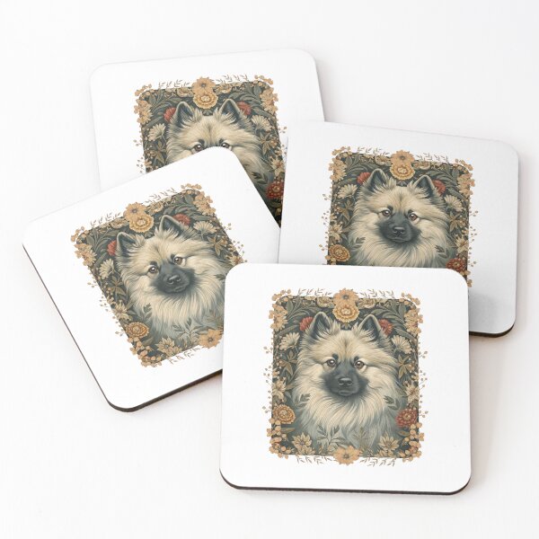 Item preview, Eurasier Dog Vintage Botanical Floral Portrait designed and sold by AntiqueImages.