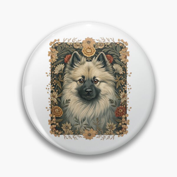 Item preview, Eurasier Dog Vintage Botanical Floral Portrait designed and sold by AntiqueImages.