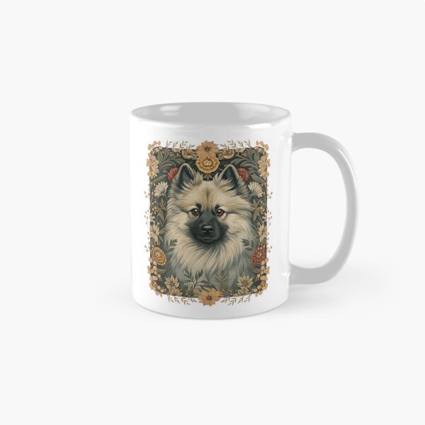 Item preview, Eurasier Dog Vintage Botanical Floral Portrait designed and sold by AntiqueImages.