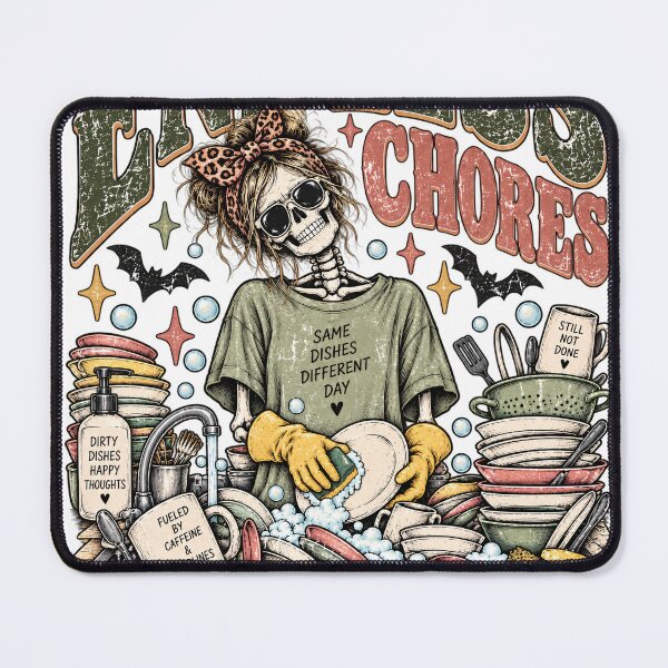 Item preview, Endless Chores: Messy Bun Skeleton Dish Duty designed and sold by Nordo Studio.