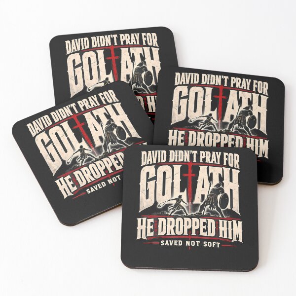 Item preview, David Didn'T Pray For Goliath Saved Not Soft Christian designed and sold by Chromatic-Cubes.