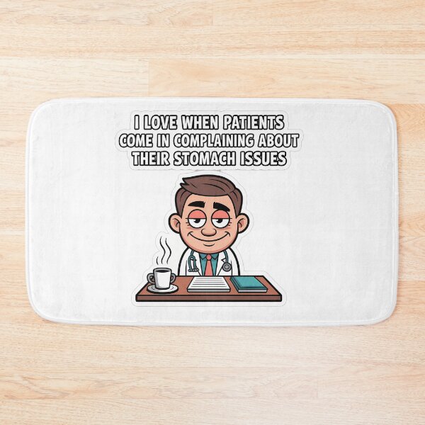 Item preview, Sarcastic Gut Doctor with Coffee designed and sold by NiftyWrx.