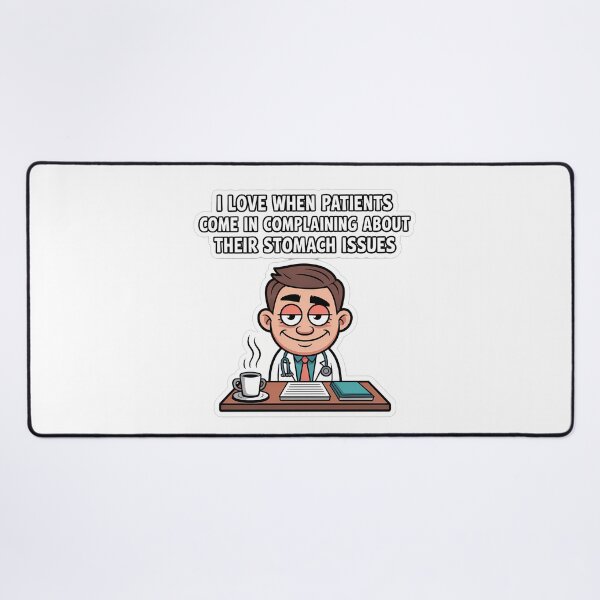 Item preview, Sarcastic Gut Doctor with Coffee designed and sold by NiftyWrx.