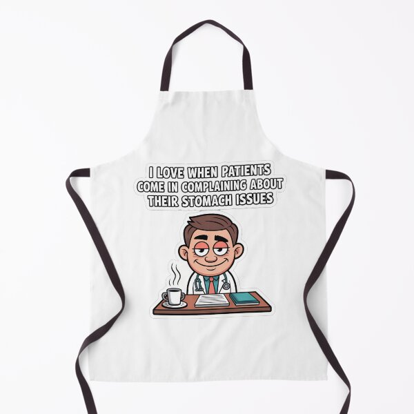 Item preview, Sarcastic Gut Doctor with Coffee designed and sold by NiftyWrx.