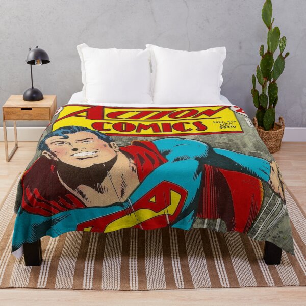 Artikelvorschau, Action Comics DC Comics Superman Buch Original Custom Vintage Filmplakat Kunst entworfen und verkauft von Cool Robot Bro..
