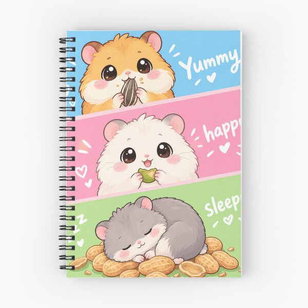 Item preview, Kawaii Hamster Yummy Happy Sleepy designed and sold by Pure Craft.