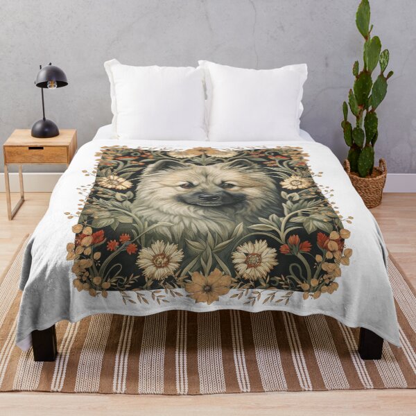 Item preview, Eurasier Dog Vintage Botanical Floral Portrait designed and sold by AntiqueImages.