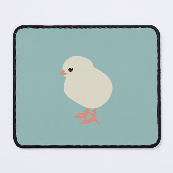 Item preview, Cute Minimalist Chick II on Soft Teal Background designed and sold by Nasdigitalart.