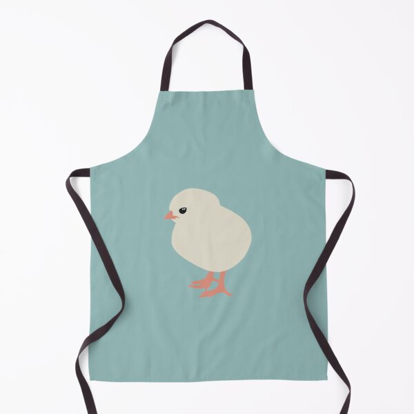 Item preview, Cute Minimalist Chick II on Soft Teal Background designed and sold by Nasdigitalart.