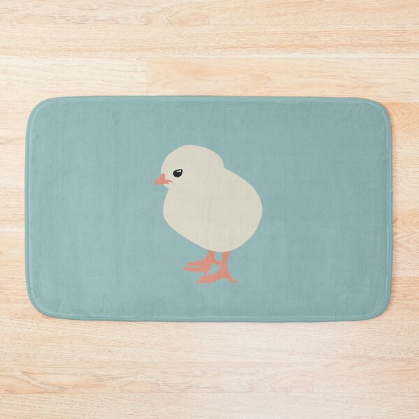 Item preview, Cute Minimalist Chick II on Soft Teal Background designed and sold by Nasdigitalart.