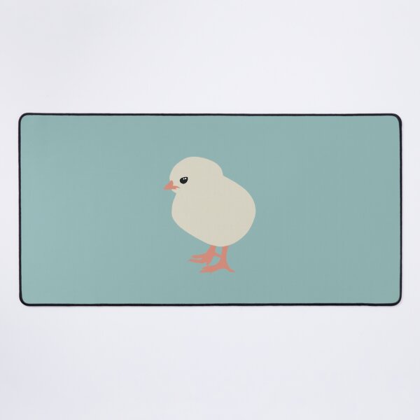 Item preview, Cute Minimalist Chick II on Soft Teal Background designed and sold by Nasdigitalart.