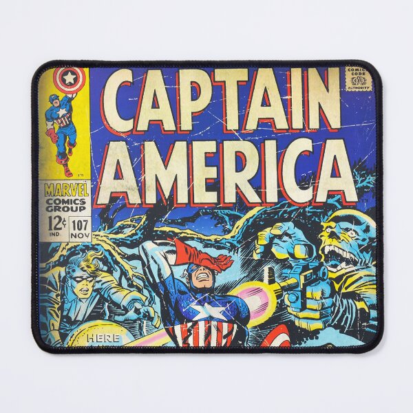 Item preview, Captain America Marvel Comics Comic Book Original Custom Vintage Movie Poster Art designed and sold by Cool Robot Bro..