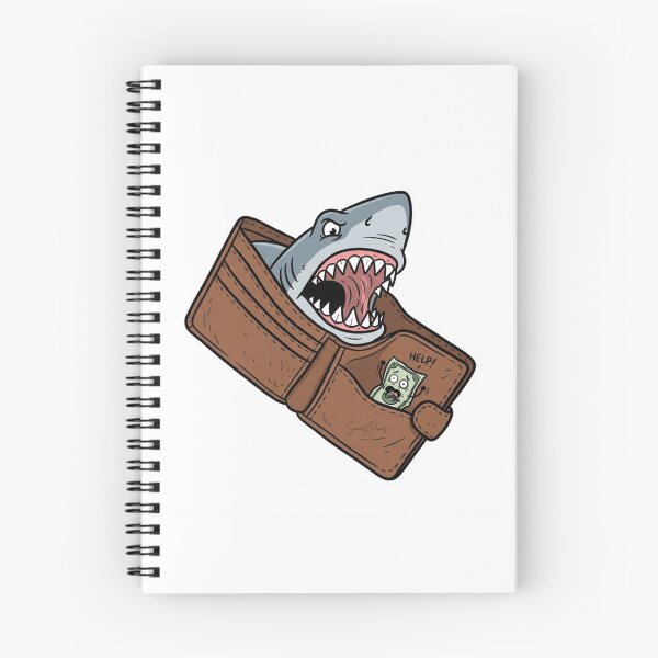 Item preview, Funny Wallet Shark Inflation Money Monster Relatable Pun designed and sold by SmartPuns.