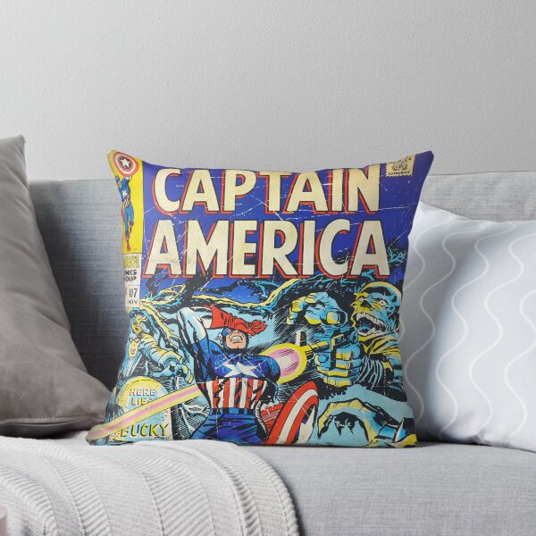 Item preview, Captain America Marvel Comics Comic Book Original Custom Vintage Movie Poster Art designed and sold by Cool Robot Bro..