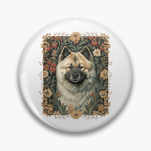 Item preview, Eurasier Dog Vintage Botanical Floral Portrait designed and sold by AntiqueImages.