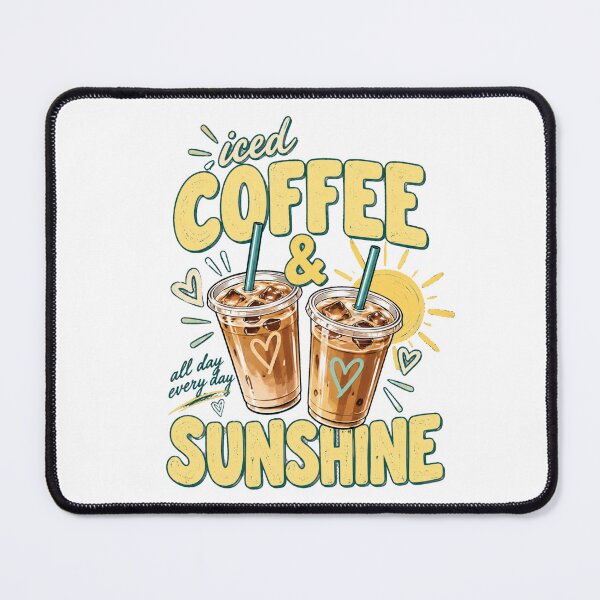 Item preview, Iced Coffee & Sunshine – Cute Summer Coffee Lover Design designed and sold by mik lor.