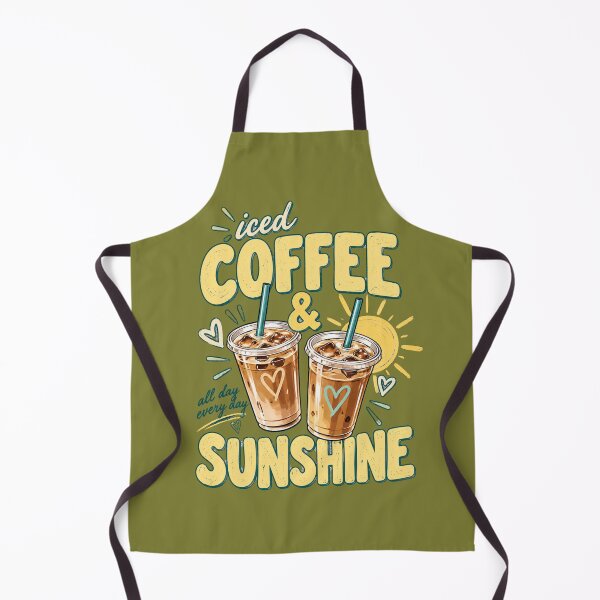Item preview, Iced Coffee & Sunshine – Cute Summer Coffee Lover Design designed and sold by mik lor.