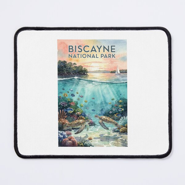 Item preview, Biscayne National Park Florida Vintage Watercolor Travel designed and sold by Teelogic.