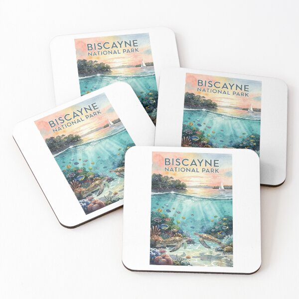 Item preview, Biscayne National Park Florida Vintage Watercolor Travel designed and sold by Teelogic.