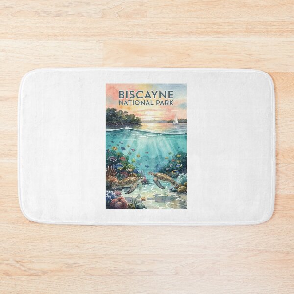 Item preview, Biscayne National Park Florida Vintage Watercolor Travel designed and sold by Teelogic.