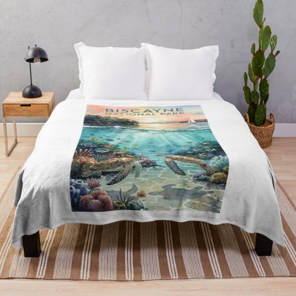 Item preview, Biscayne National Park Florida Vintage Watercolor Travel designed and sold by Teelogic.