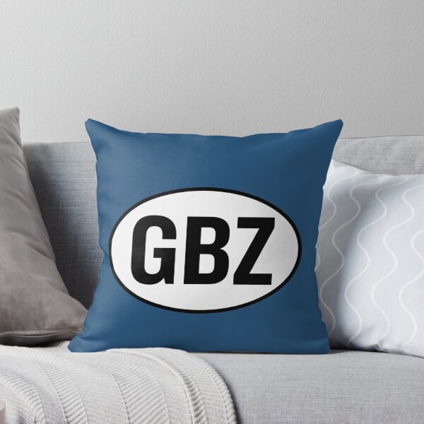 Item preview, GBZ — Gibraltar — Oval Country Code Sticker designed and sold by The Digital Compass.