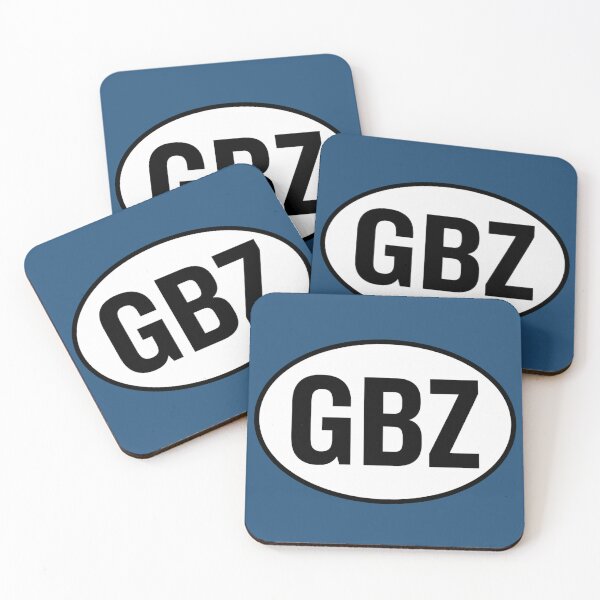 Item preview, GBZ — Gibraltar — Oval Country Code Sticker designed and sold by The Digital Compass.