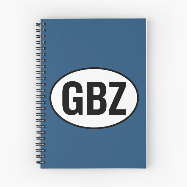 Item preview, GBZ — Gibraltar — Oval Country Code Sticker designed and sold by The Digital Compass.