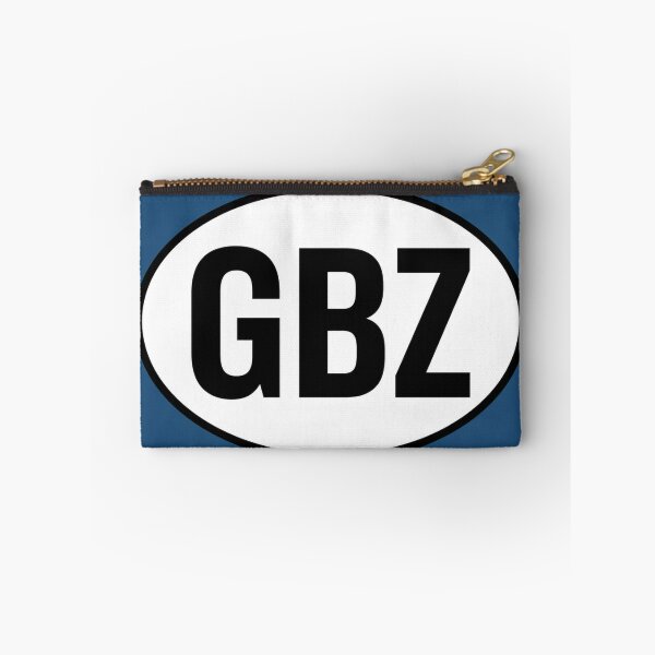 Item preview, GBZ — Gibraltar — Oval Country Code Sticker designed and sold by The Digital Compass.