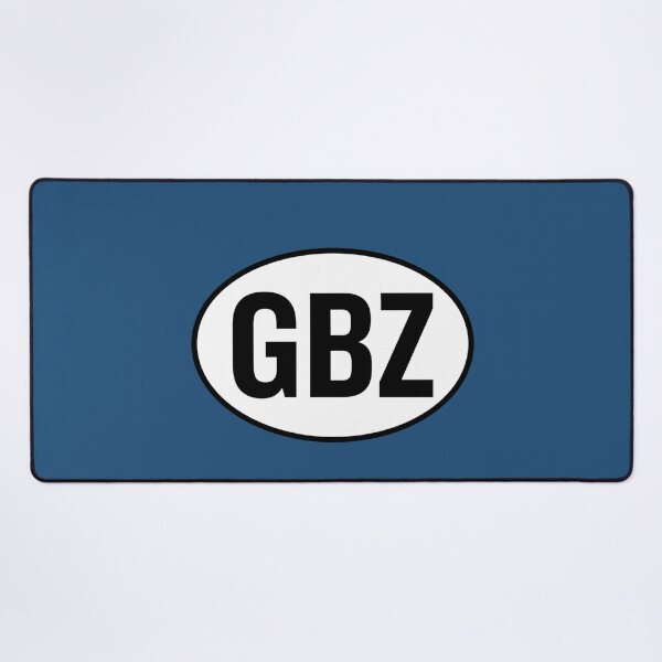 Item preview, GBZ — Gibraltar — Oval Country Code Sticker designed and sold by The Digital Compass.