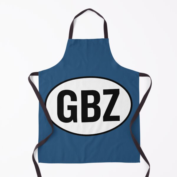 Item preview, GBZ — Gibraltar — Oval Country Code Sticker designed and sold by The Digital Compass.
