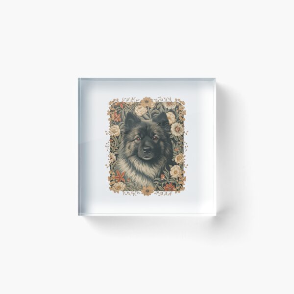 Item preview, Eurasier Dog Vintage Botanical Floral Portrait designed and sold by AntiqueImages.