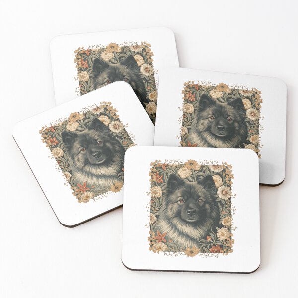 Item preview, Eurasier Dog Vintage Botanical Floral Portrait designed and sold by AntiqueImages.
