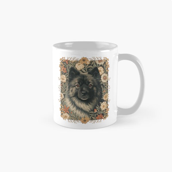 Item preview, Eurasier Dog Vintage Botanical Floral Portrait designed and sold by AntiqueImages.