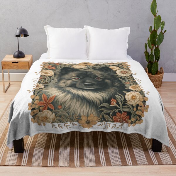 Item preview, Eurasier Dog Vintage Botanical Floral Portrait designed and sold by AntiqueImages.