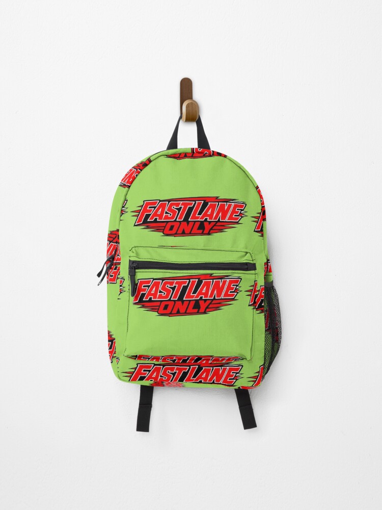 Thumbnail 1 of 3, Backpack, Fast Lane Only Typography Vector Design - Racing & Speed Text Style designed and sold by NubianStyle.