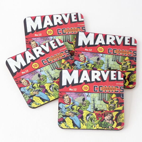 Item preview, Marvel Mystery Comics Comic Book Original Custom Vintage Movie Poster Art designed and sold by Cool Robot Bro..