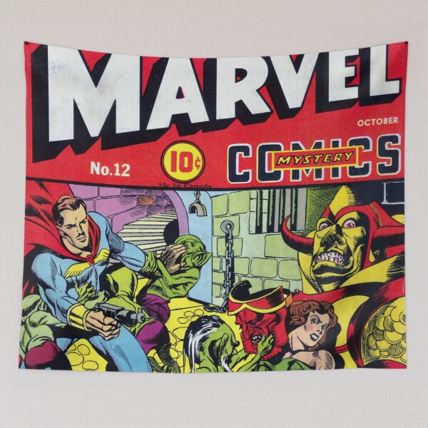 Item preview, Marvel Mystery Comics Comic Book Original Custom Vintage Movie Poster Art designed and sold by Cool Robot Bro..