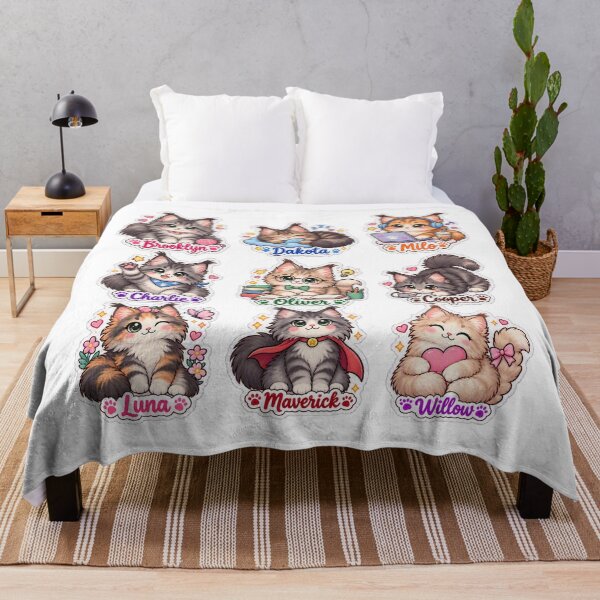 Item preview, Fluffy Kitty Playing With Yarn designed and sold by PrintforDesign.