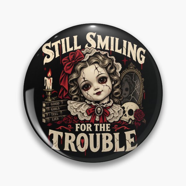 Item preview, Still Smiling Gothic Doll Horror - Vintage Creepy porcelain doll designed and sold by SidTastic .