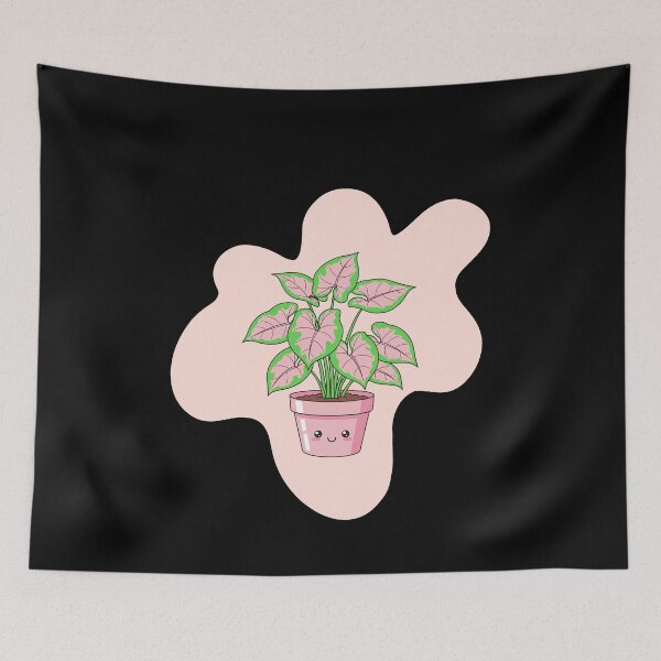 Item preview, Pink Syngonium Plant – Botanical Arrowhead Design designed and sold by ewicraft.