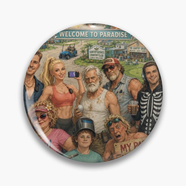 Item preview, Gantry Groves Welcome to Paradise — Official Key Art | Michael J. Citak designed and sold by ArchaistRIK.