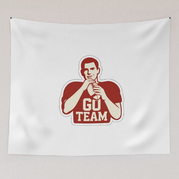 Item preview, Minimalist Football Fan With Go Team designed and sold by NiftyWrx.