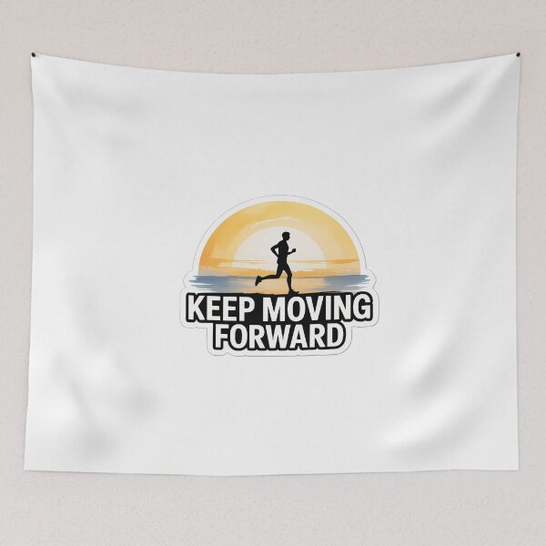 Item preview, Silhouette Runner with Sunrise Text designed and sold by NiftyWrx.