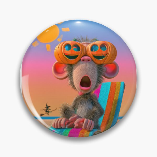 Item preview, Funny and crazy Pumpkin Monkey designed and sold by OutOfTheBubble.